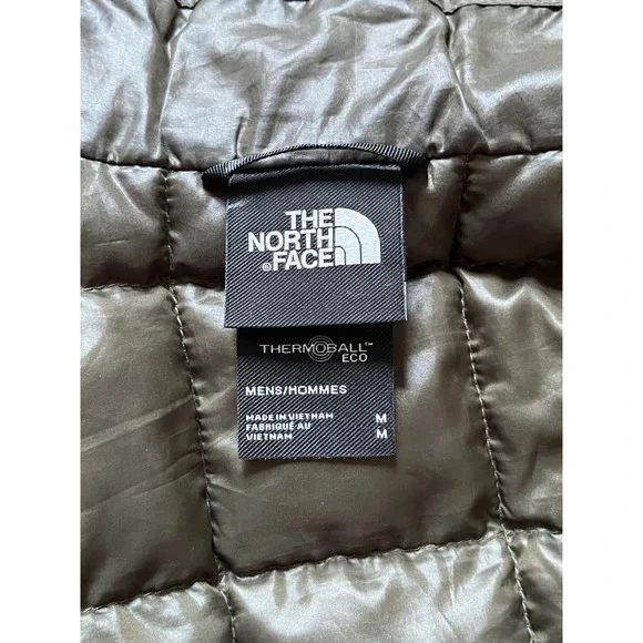 The North Face Thermoball Eco Jacket Mens‎ Size Medium Green Puffer Insulated